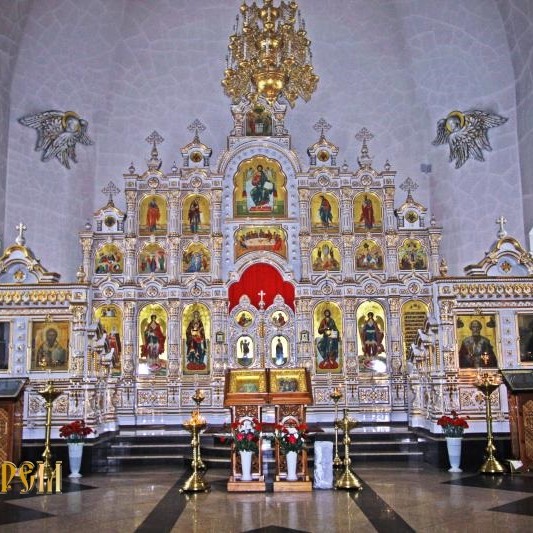Фаянсовый Иконостас Храма Всех Святых г. Екатеринбург