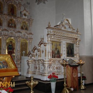 Фаянсовый Иконостас Храма Всех Святых г. Екатеринбург