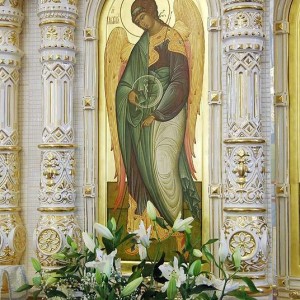 Фаянсовый иконостас в Церкви Рождества Христова г. Арзамас Нижегородская обл.